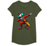 Creepy Halloween Dabbing Dab Dance Dabbing Creepy Clown Scary Halloween Dab Dance T-Shirt - Olive Green