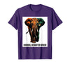 Mademark Ivoirien, No Matter Where Patriotic Elephant Design T-Shirt - Men - Purple
