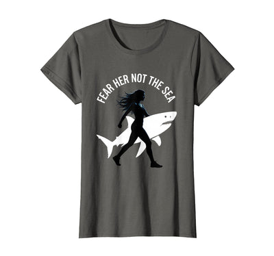 Mademark Fear Her Not The Sea Shark Women Design T-Shirt