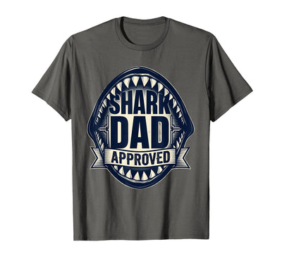 Shark Dad Approved Funny Father Design T-Shirt