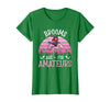 Brooms Are For Amateurs – Halloween Witch Gift Brooms are for Amateurs – Spooky Halloween Flamingo T-Shirt - Kelly Green