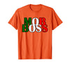 Italian Yeah B Mob Boss Italian Flag 1920s Costume Mafia Party T-Shirt - Orange