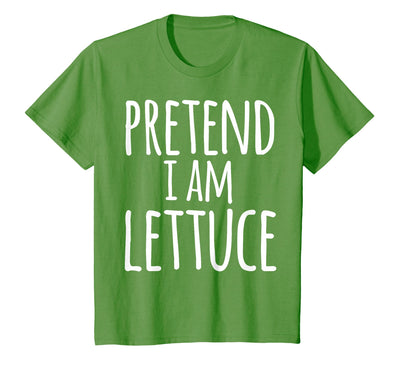 Funny Lazy Easy Halloween Quick Costume Matching Funny Easy Lazy Halloween Pretend I AM Lettuce Costume T-Shirt