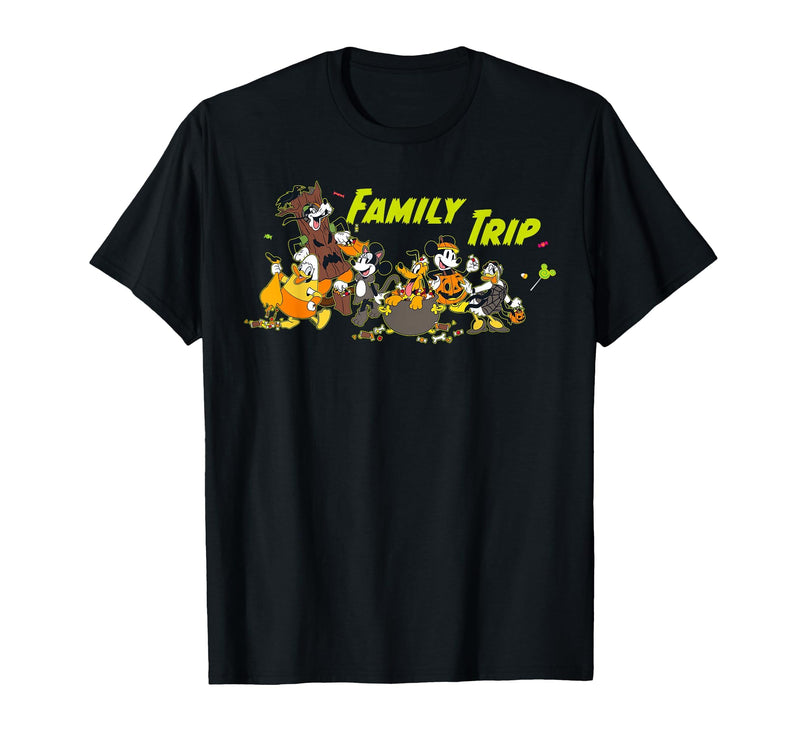 Disney Family Trip Halloween Costume Mickey & Friends T-Shirt - Black