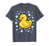 InGENIUS Duck Lover Shirts & Gifts Rubber Duck Bubbles Cute Duckie Duckling Costume Halloween T-Shirt - Heather Blue