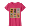 Halloween Stamp Cute Ghost Cute Fall Apparel Vintage Halloween Stamp Cute Ghost Pumpkin Cat Retro Fall T-Shirt - Red Heather