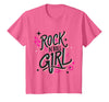Rock N Roll Girl Halloween Costumes Halloween Rock N Roll Girl Retro Costume Graffiti T-Shirt - Pink Heather