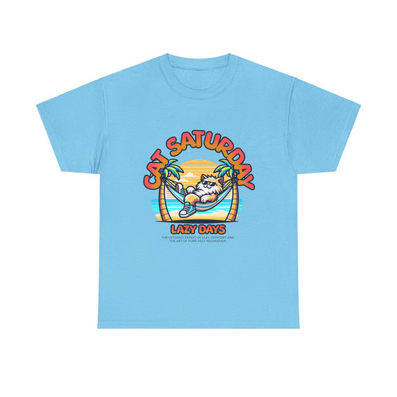 GENERIC cat Unisex Heavy Cotton Tee Sky - As Pictured