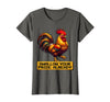 Mademark Swallow Your Pride Already Dirty Humor Design T-Shirt - Women - Asphalt Grey