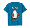 Spooky Bigfoot Sasquatch Ghost Halloween Humor Fun Boo Foot Bigfoot Ghost Sasquatch Halloween Funny Humor T-Shirt - Sapphire