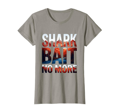 Shark Bait No More Bold Pirate Design T-Shirt