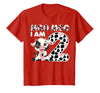 Cow 2nd Birthday Gifts Co. Cow Moo Moo I'm Two - 2 Years Old Cow Lover 2nd Birthday T-Shirt - Red