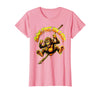 Mademark Swing First Ask Later Funny Monkey Design T-Shirt - Women - Pink