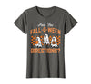 Halloween Shirts For Women Men Kids Boys Girls are You Falloween Directions Funny Halloween Teacher Teach T-Shirt - Asphalt