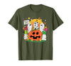 Funny Halloween gift tee Welcome Great Pumpkin Boo Witch Pumpkin Halloween T-Shirt - Olive Green