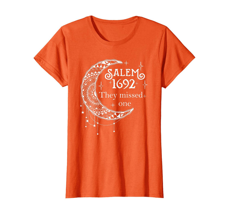 Salem 1692 They Missed One - Salem Witch 1692 Halloween T-Shirt - Orange