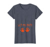 Halloween Pregnancy Costume Funny Tees Let Me Out Halloween Pregnancy Costume Baby Funny T-Shirt T-Shirt - Heather Blue