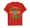 Presto Autism Awareness Halloween October Pumpkin Autism Awareness Halloween Fall October Puzzle Pumpkin T-Shirt - Red