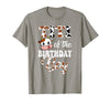 Titi of The Birthday Boy Cow Farm 1St Birthday Boy T-Shirt - Slate Grey