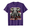 Mademark Elephant Mom Squad Cute Wildlife Design T-Shirt - Men - Purple