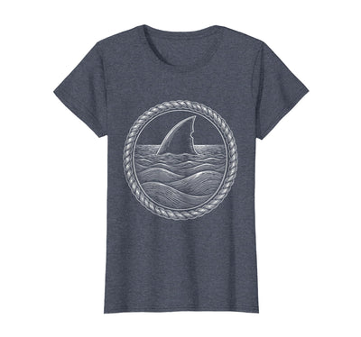 Shark Tail Diving Into Ocean Depths Graphic T-Shirt