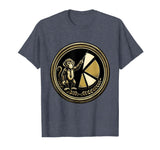 Mademark Monkey Business Pie Chart Funny Graphic Tee T-Shirt - Men - Heather Blue