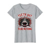 Mademark Teeth Out Fear Nothing Bold Shark Women Design T-Shirt - Heather Grey