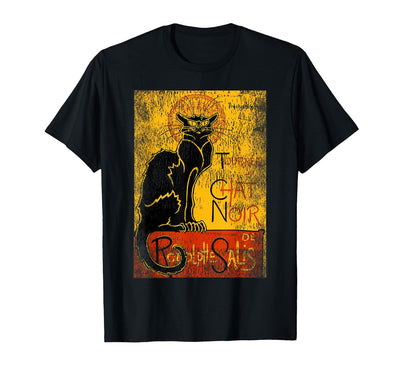 Vintage Tour du Chat Noir Shop Vintage Tour du Chat Noir Black Cat for Halloween T-Shirt