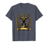 Mademark Monkey Flexing Muscles on Gym Podium T-Shirt - Men - Heather Blue