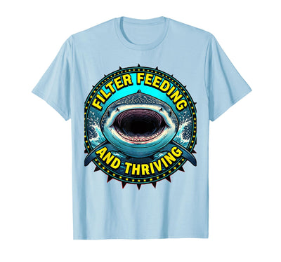Whale Shark Filter Feeding and Thriving Design T-Shirt