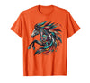 Mystical Native American Horse Farm Heritage Spirituality T-Shirt - Orange