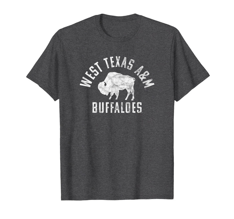 Campus Lab West Texas A&M WTAMU Buffaloes Large T-Shirt - Dark Heather Grey