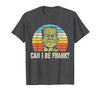 Can I Bee Frank Halloween Halloween Tee Can I be Frank? Funny Horror Frankenstein Tee T-Shirt - Dark Heather Grey