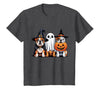 English Bulldog Halloween Funny Dog Lover Pumpkin Witch T-Shirt - Dark Heather Grey
