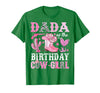 Pink Western Cowgirl Bday Party Family Matching Dada of The Birthday Cow-Girl Rodeo Cowgirl Bday T-Shirt - Kelly Green