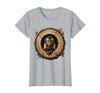 Mademark Capuchin Monkey in Hollow Log Illustration T-Shirt - Women - Heather Grey