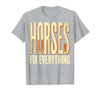 Mademark Horses Fix Everything Equestrian Design T-Shirt - Men - Heather Grey