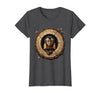 Mademark Capuchin Monkey in Hollow Log Illustration T-Shirt - Women - Dark Heather Grey