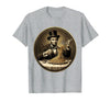 Mademark Funny Monkey Eating Spaghetti With Fork Illustration T-Shirt - Men - Heather Grey