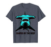 Mademark Shaped by the Deep Hammerhead Shark Design T-Shirt - Heather Blue