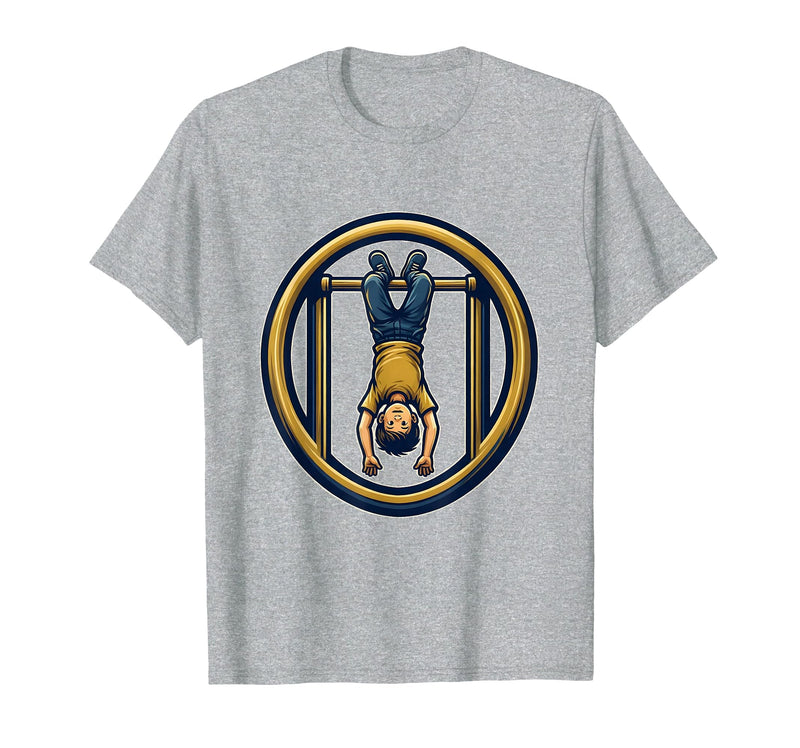 Mademark Second Grade Monkey Bars Upside Down Kid Design T-Shirt - Men - Heather Grey