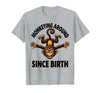 Mademark Monkeying Around Since Birth Funny Monkey Design T-Shirt - Men - Heather Grey