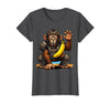 Mademark Monkey Catcher Baseball Banana Ball Graphic T-Shirt - Women - Dark Heather Grey