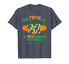 Presto Autism Awareness Halloween October Pumpkin Autism Awareness Halloween Fall October Puzzle Pumpkin T-Shirt - Heather