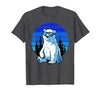 Bear Lover Gift Co. Arctic Animal Polar Bear Lover Cool Sunglasses Polar Bear T-Shirt - Dark Heather Grey