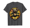 Mademark Elephant Scared by Tiny Mouse Funny Animal Design T-Shirt - Men - Dark Heather Grey