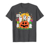 Funny Halloween gift tee Welcome Great Pumpkin Boo Witch Pumpkin Halloween T-Shirt - Dark Heather Grey