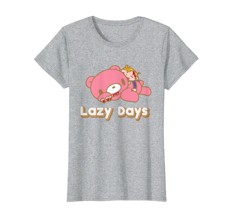Gloomy Bear The Naughty Grizzly & Pity Lazy Days Anime T-Shirt - Heather Grey
