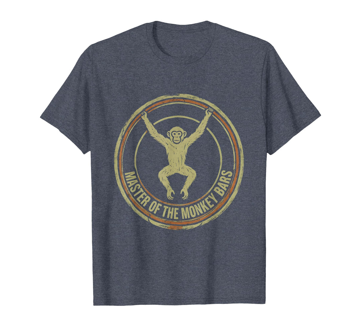 Mademark Master of the Monkey Bars Preschool Boy Design T-Shirt - Men - Heather Blue