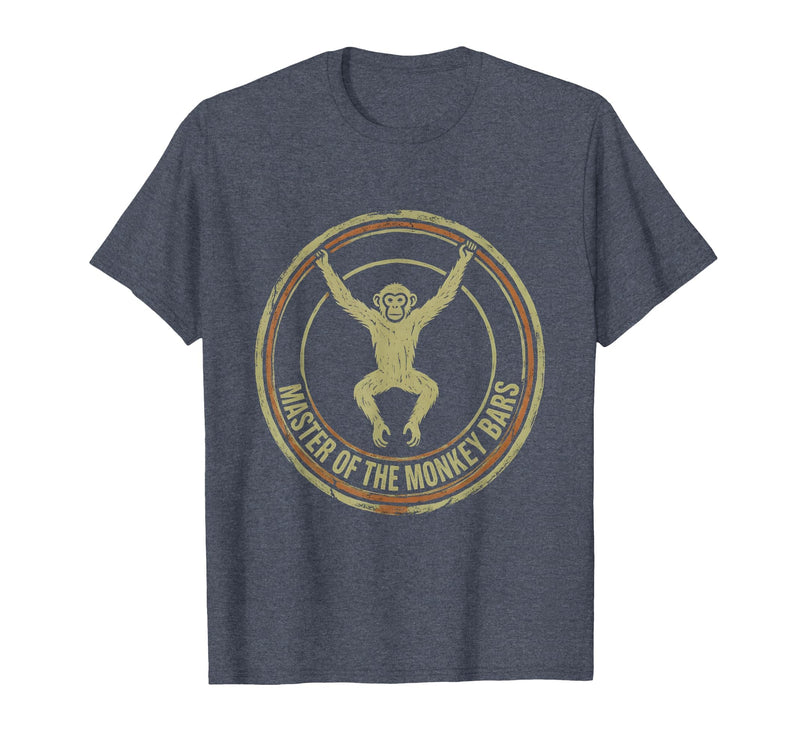Mademark Master of the Monkey Bars Preschool Boy Design T-Shirt - Men - Heather Blue